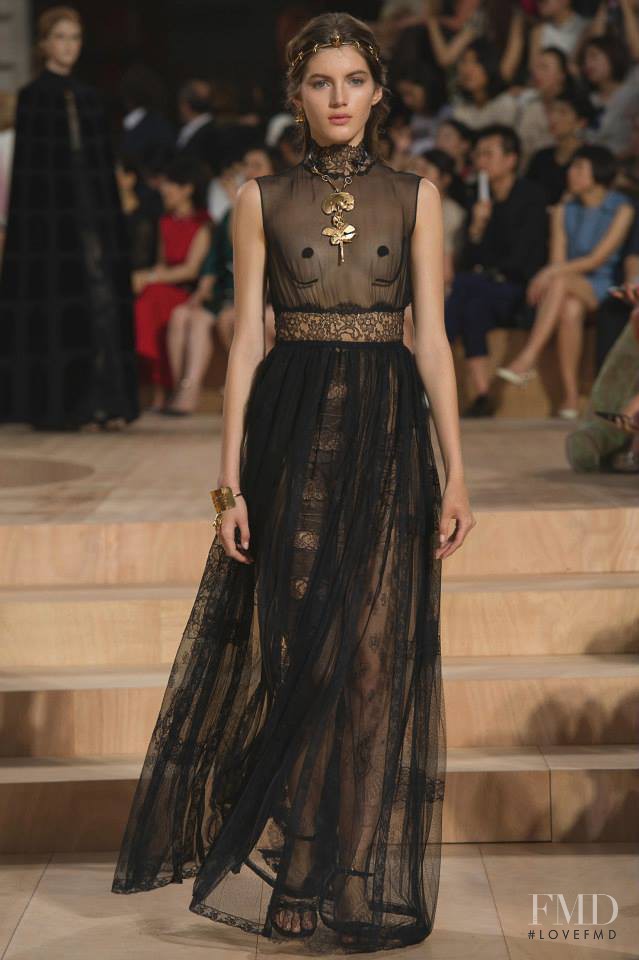 Valery Kaufman featured in  the Valentino Couture fashion show for Autumn/Winter 2015