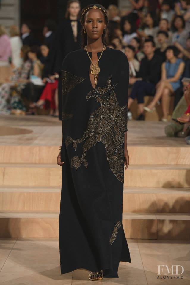 Leila Ndabirabe featured in  the Valentino Couture fashion show for Autumn/Winter 2015