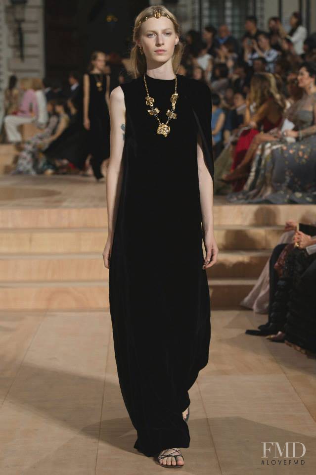 Julia Nobis featured in  the Valentino Couture fashion show for Autumn/Winter 2015