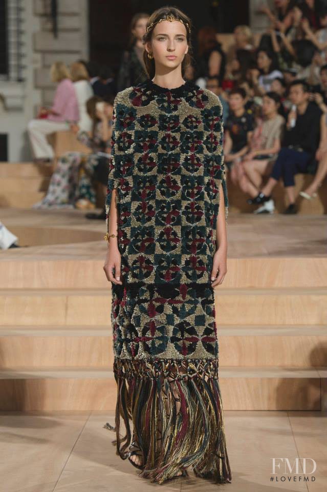 Waleska Gorczevski featured in  the Valentino Couture fashion show for Autumn/Winter 2015