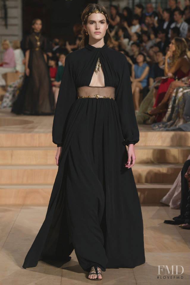 Vanessa Moody featured in  the Valentino Couture fashion show for Autumn/Winter 2015