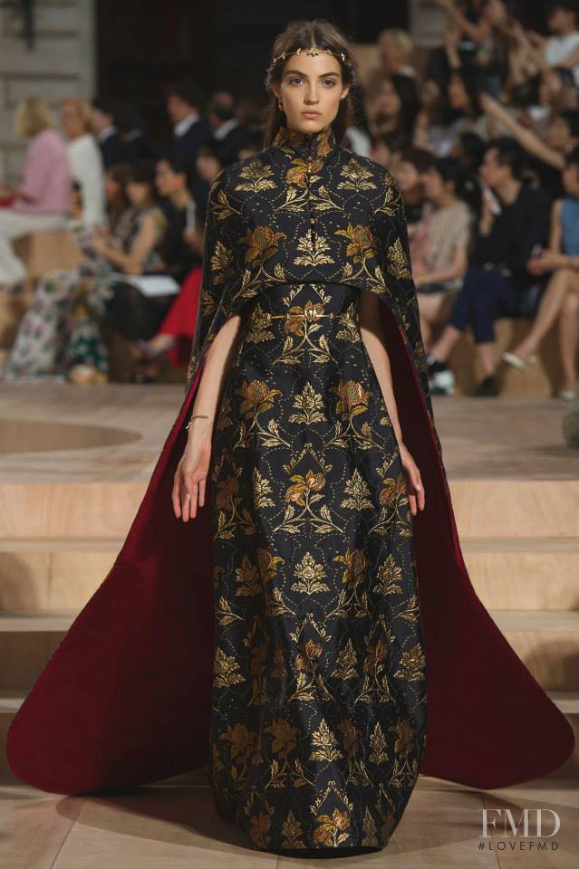 Camille Hurel featured in  the Valentino Couture fashion show for Autumn/Winter 2015