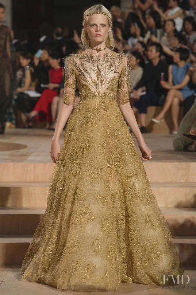 Hanne Gaby Odiele featured in  the Valentino Couture fashion show for Autumn/Winter 2015