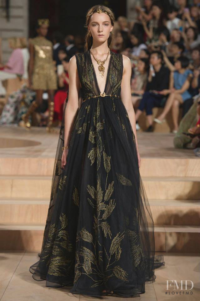 Irina Liss featured in  the Valentino Couture fashion show for Autumn/Winter 2015