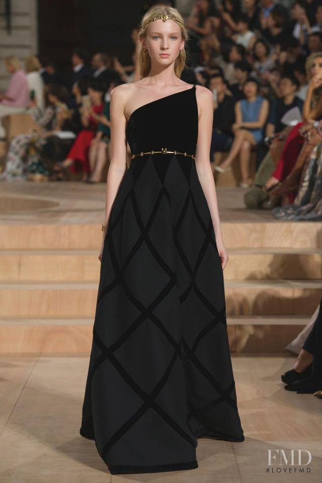 Nastya Sten featured in  the Valentino Couture fashion show for Autumn/Winter 2015