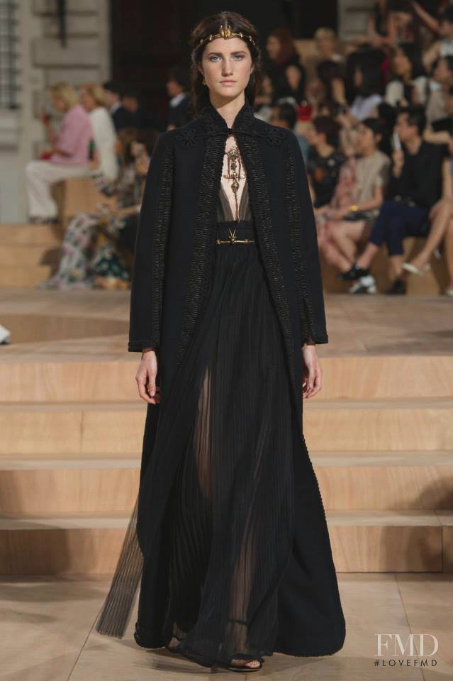 Milagros Ganame featured in  the Valentino Couture fashion show for Autumn/Winter 2015