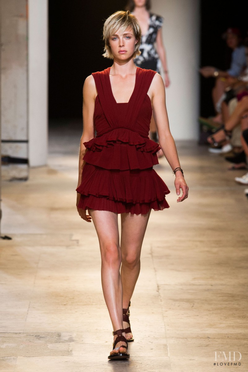 Edie Campbell featured in  the Isabel Marant fashion show for Spring/Summer 2015