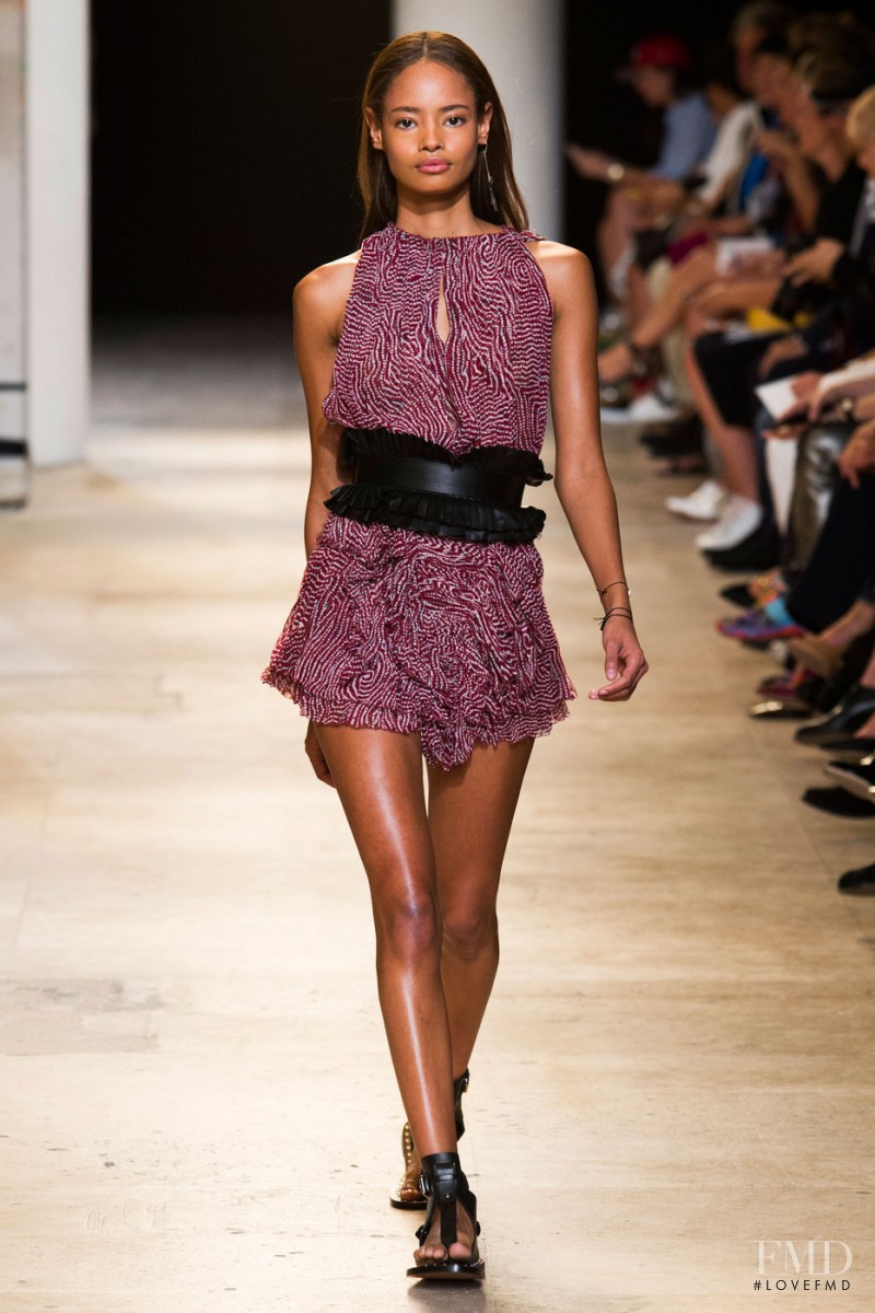 Malaika Firth featured in  the Isabel Marant fashion show for Spring/Summer 2015