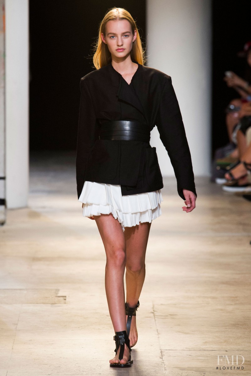 Maartje Verhoef featured in  the Isabel Marant fashion show for Spring/Summer 2015