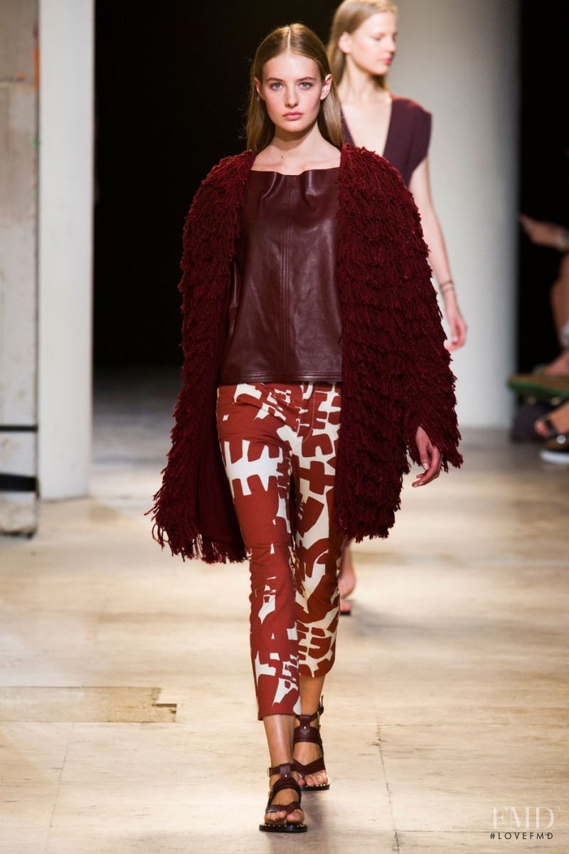 Sanne Vloet featured in  the Isabel Marant fashion show for Spring/Summer 2015