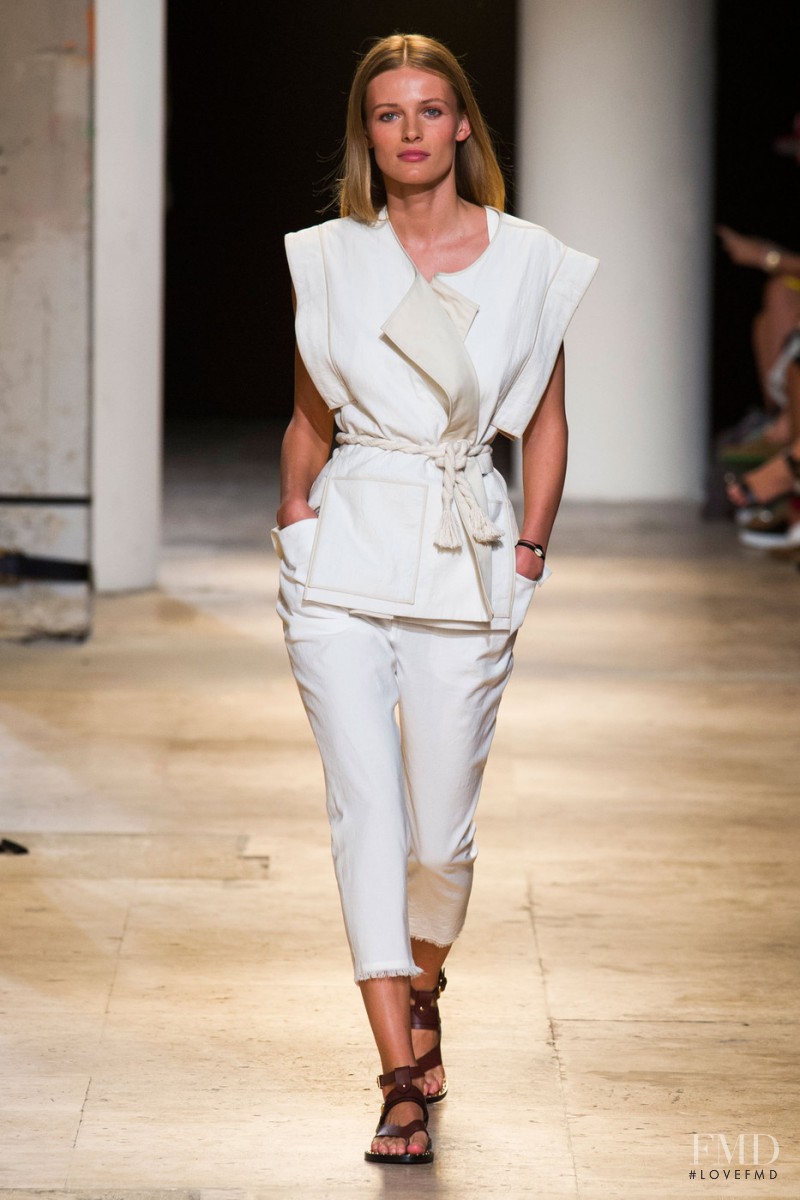 Edita Vilkeviciute featured in  the Isabel Marant fashion show for Spring/Summer 2015