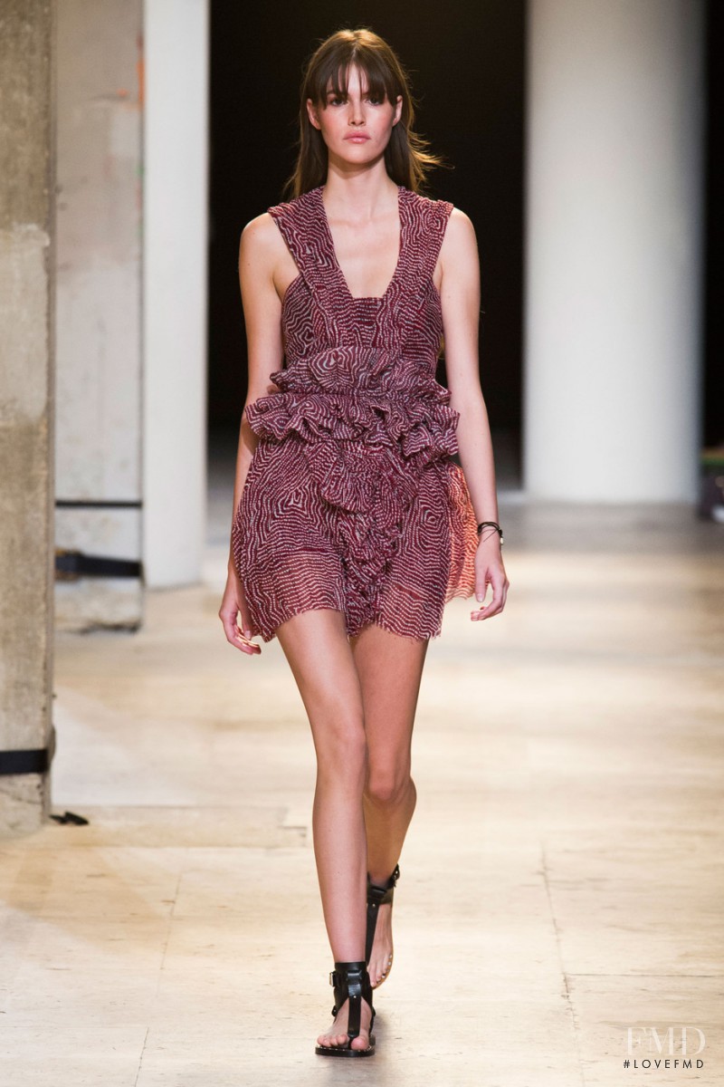 Vanessa Moody featured in  the Isabel Marant fashion show for Spring/Summer 2015