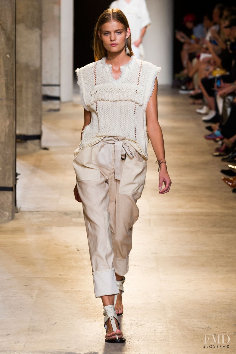Kate Grigorieva featured in  the Isabel Marant fashion show for Spring/Summer 2015