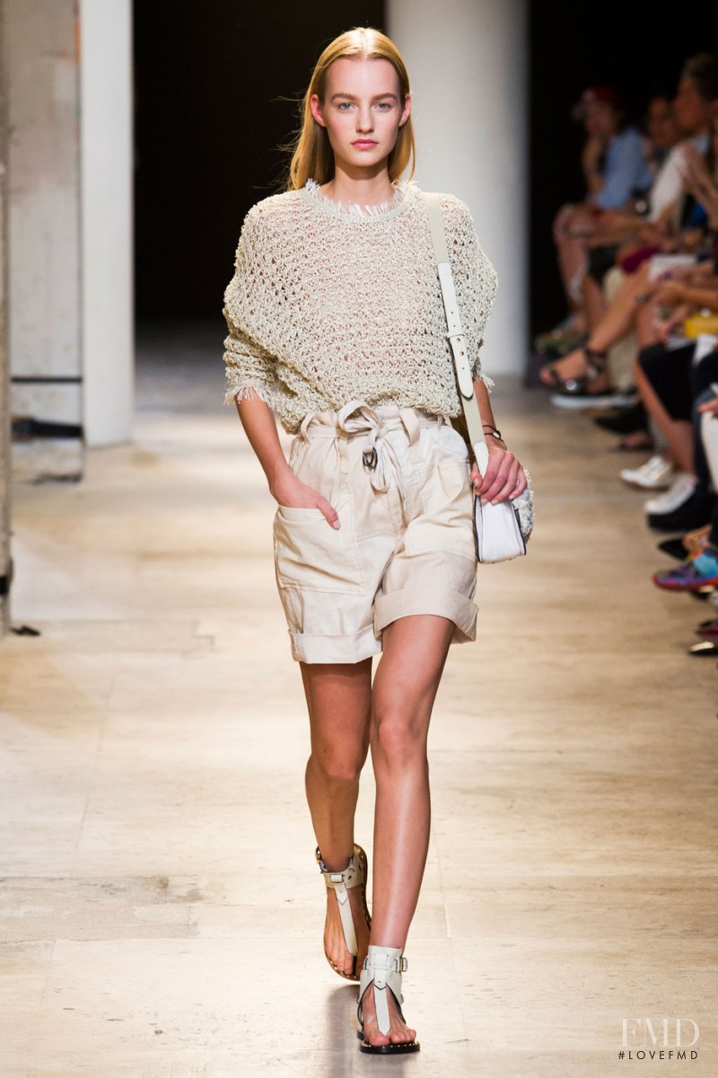 Maartje Verhoef featured in  the Isabel Marant fashion show for Spring/Summer 2015