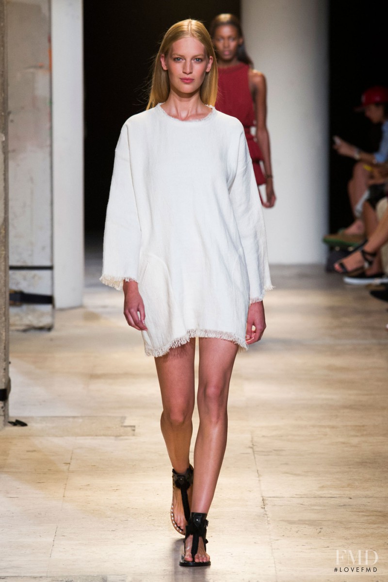 Vanessa Axente featured in  the Isabel Marant fashion show for Spring/Summer 2015