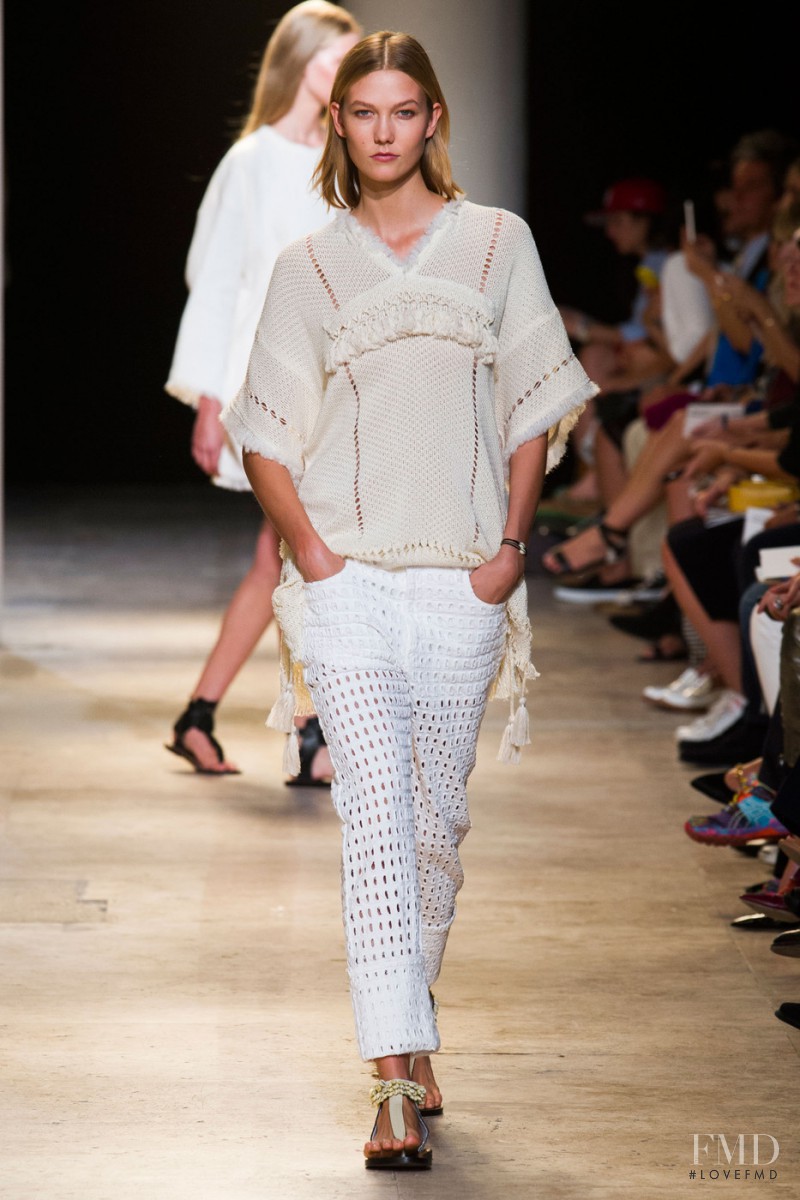 Karlie Kloss featured in  the Isabel Marant fashion show for Spring/Summer 2015