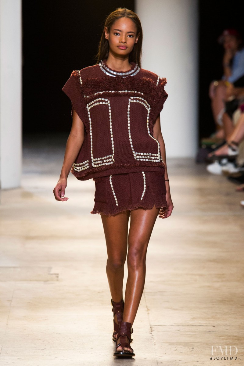 Malaika Firth featured in  the Isabel Marant fashion show for Spring/Summer 2015