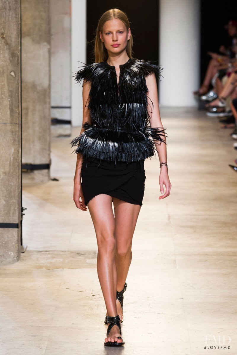 Elisabeth Erm featured in  the Isabel Marant fashion show for Spring/Summer 2015