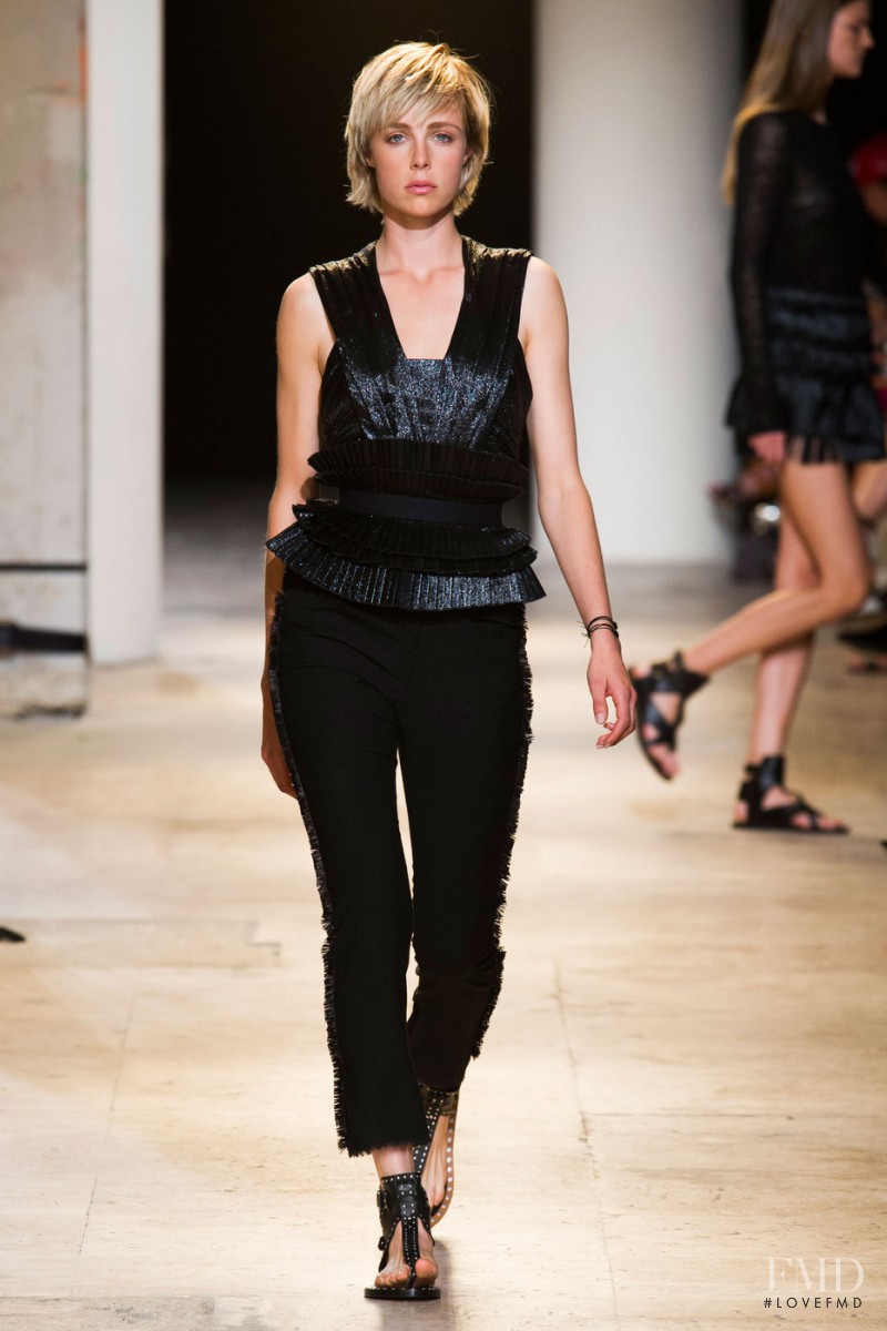 Edie Campbell featured in  the Isabel Marant fashion show for Spring/Summer 2015