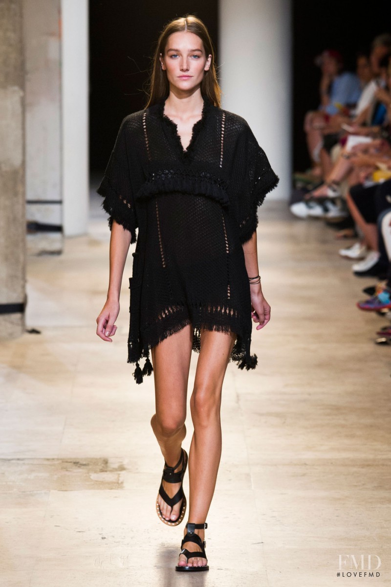 Joséphine Le Tutour featured in  the Isabel Marant fashion show for Spring/Summer 2015