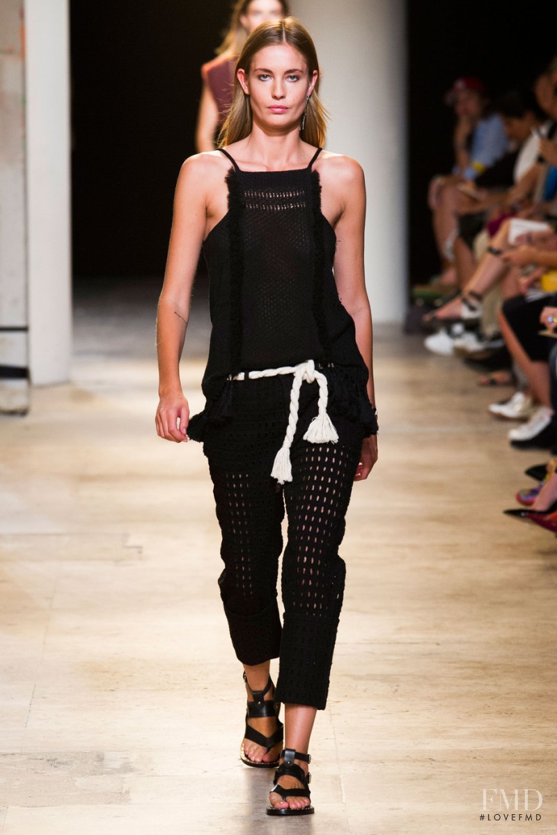 Nadja Bender featured in  the Isabel Marant fashion show for Spring/Summer 2015