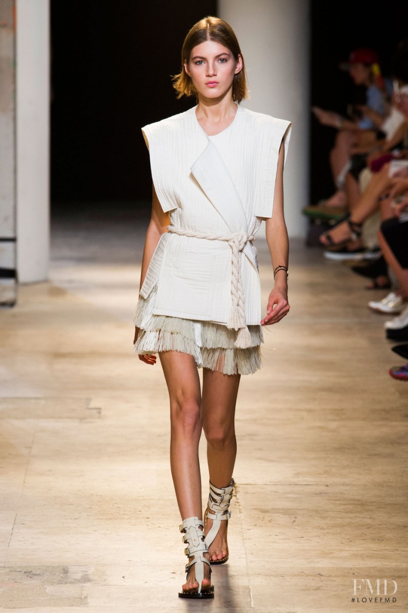 Valery Kaufman featured in  the Isabel Marant fashion show for Spring/Summer 2015