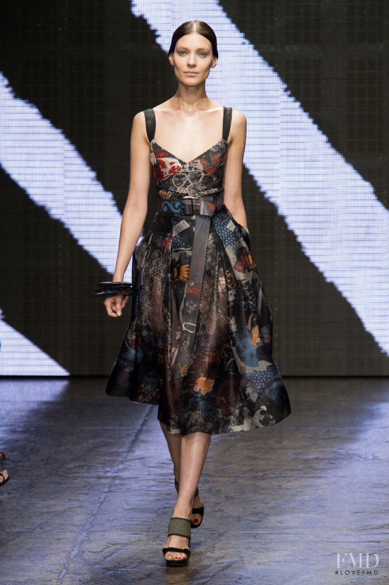 Julia Bergshoeff featured in  the Donna Karan New York fashion show for Spring/Summer 2015
