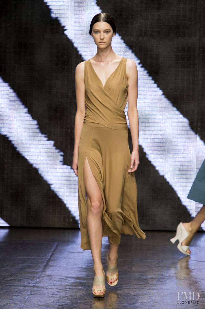 Stephanie Joy Field featured in  the Donna Karan New York fashion show for Spring/Summer 2015