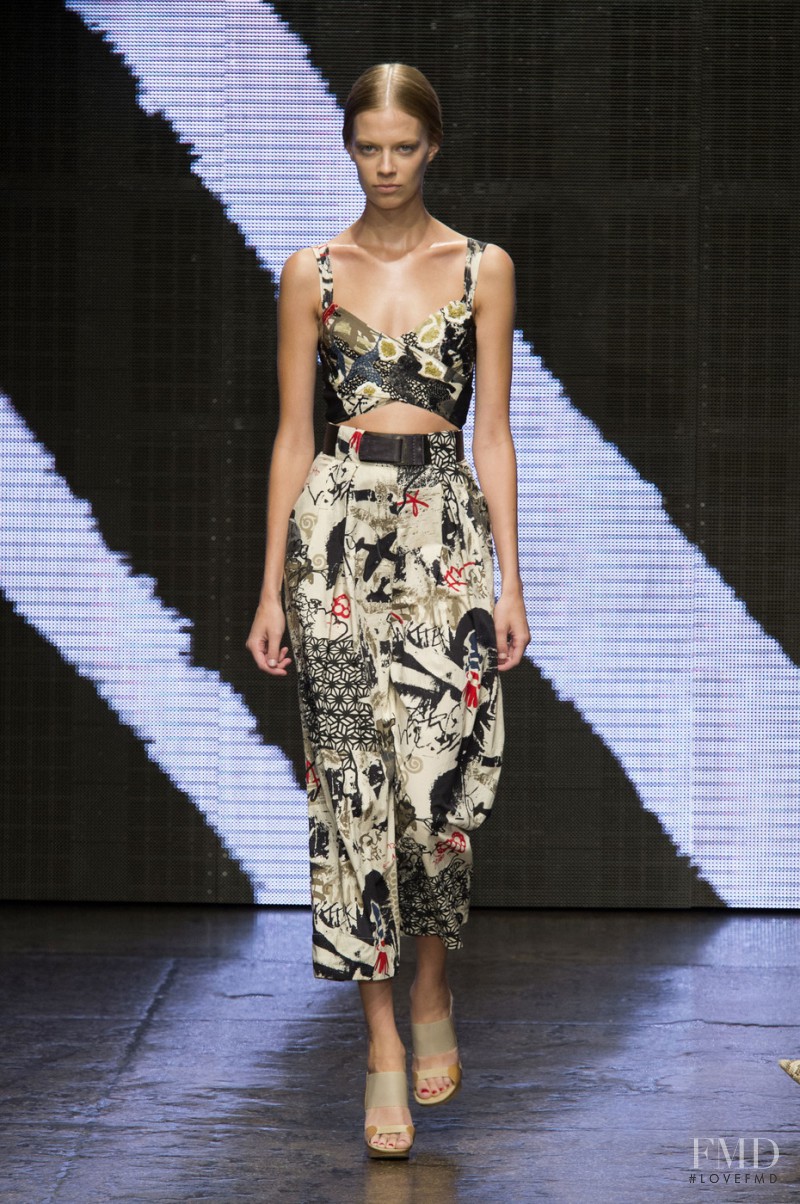 Lexi Boling featured in  the Donna Karan New York fashion show for Spring/Summer 2015