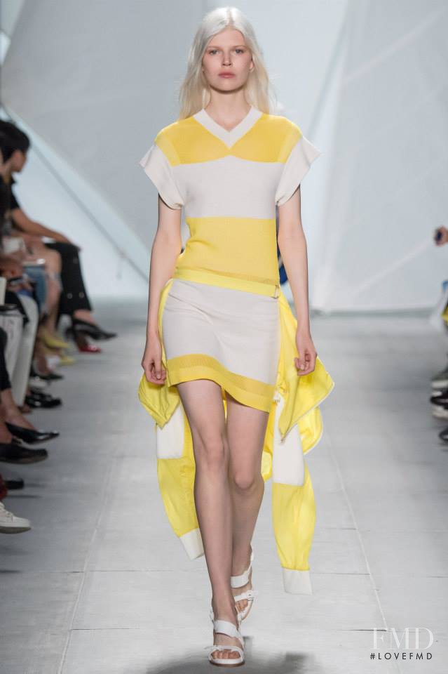 Ola Rudnicka featured in  the Lacoste fashion show for Spring/Summer 2015