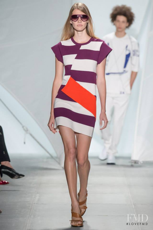 Irina Nikolaeva featured in  the Lacoste fashion show for Spring/Summer 2015