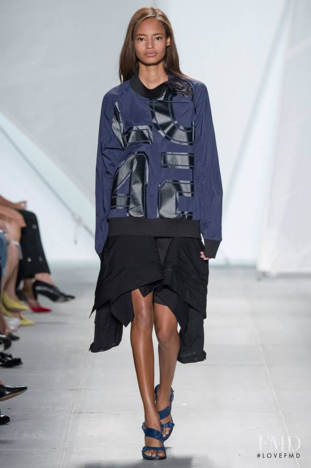 Malaika Firth featured in  the Lacoste fashion show for Spring/Summer 2015