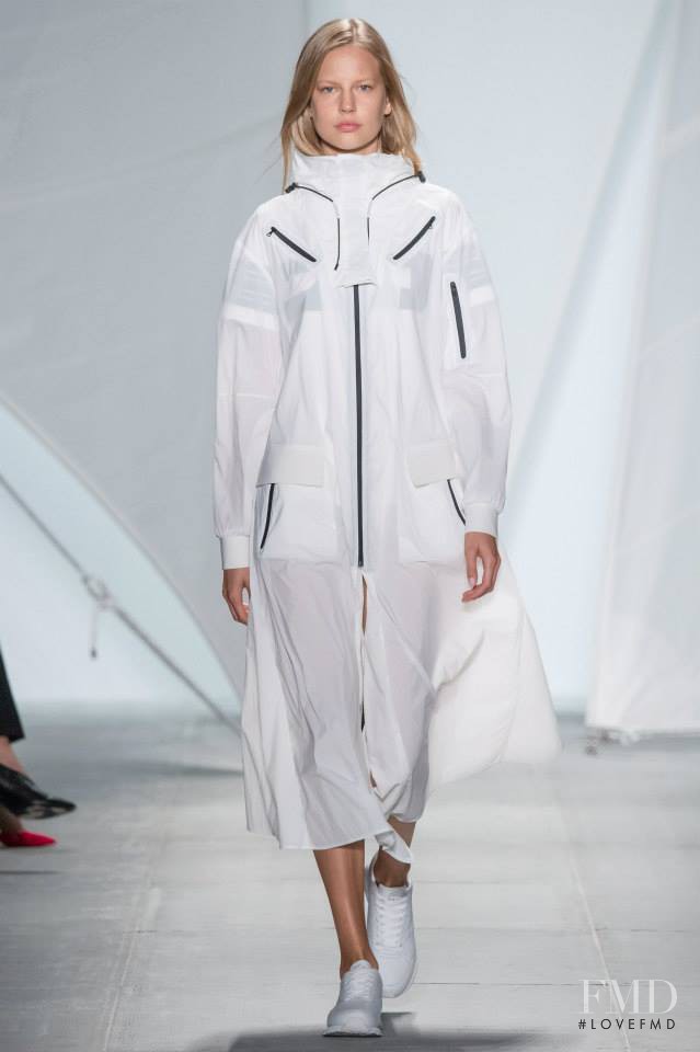 Elisabeth Erm featured in  the Lacoste fashion show for Spring/Summer 2015