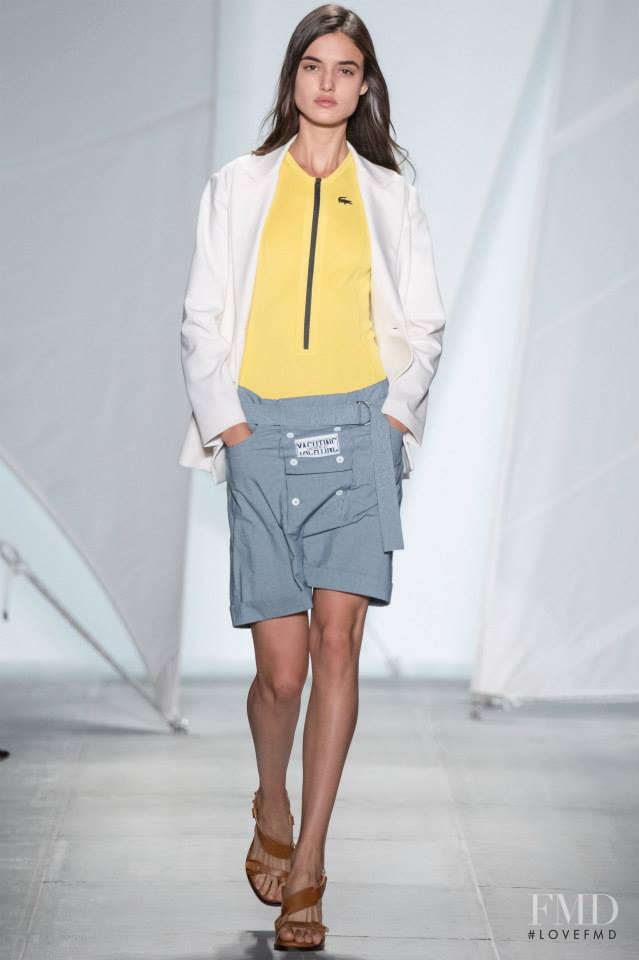 Blanca Padilla featured in  the Lacoste fashion show for Spring/Summer 2015