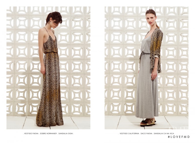 Tatiana Dobosz featured in  the Clara Ibarguren lookbook for Spring/Summer 2015