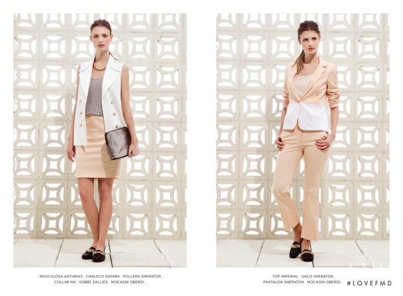 Tatiana Dobosz featured in  the Clara Ibarguren lookbook for Spring/Summer 2015