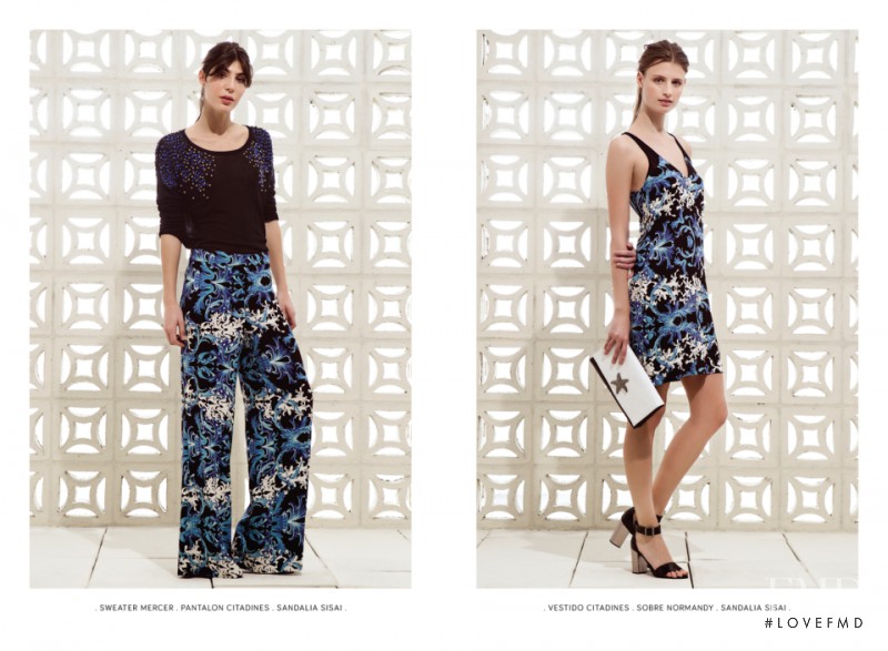 Tatiana Dobosz featured in  the Clara Ibarguren lookbook for Spring/Summer 2015