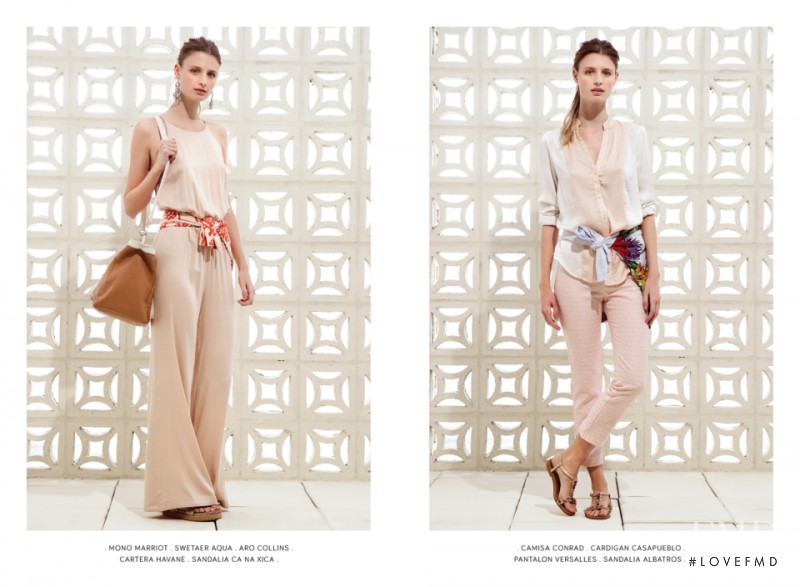 Tatiana Dobosz featured in  the Clara Ibarguren lookbook for Spring/Summer 2015