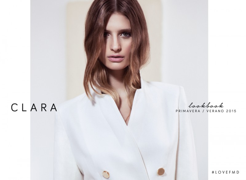 Tatiana Dobosz featured in  the Clara Ibarguren lookbook for Spring/Summer 2015