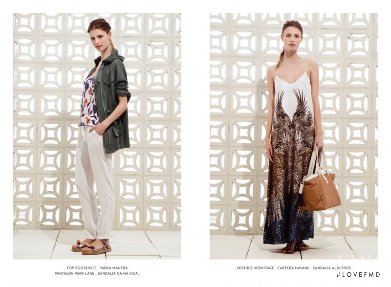 Tatiana Dobosz featured in  the Clara Ibarguren lookbook for Spring/Summer 2015