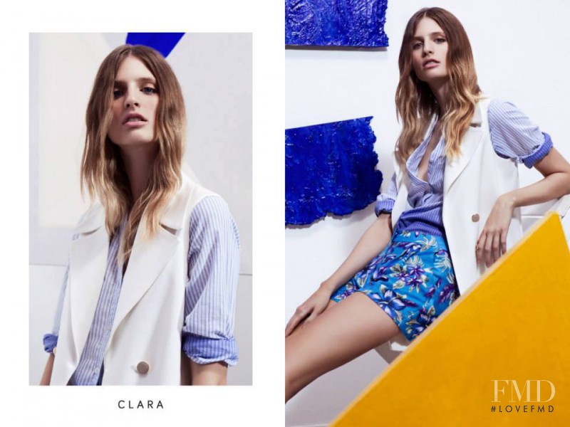 Tatiana Dobosz featured in  the Clara Ibarguren advertisement for Spring/Summer 2015