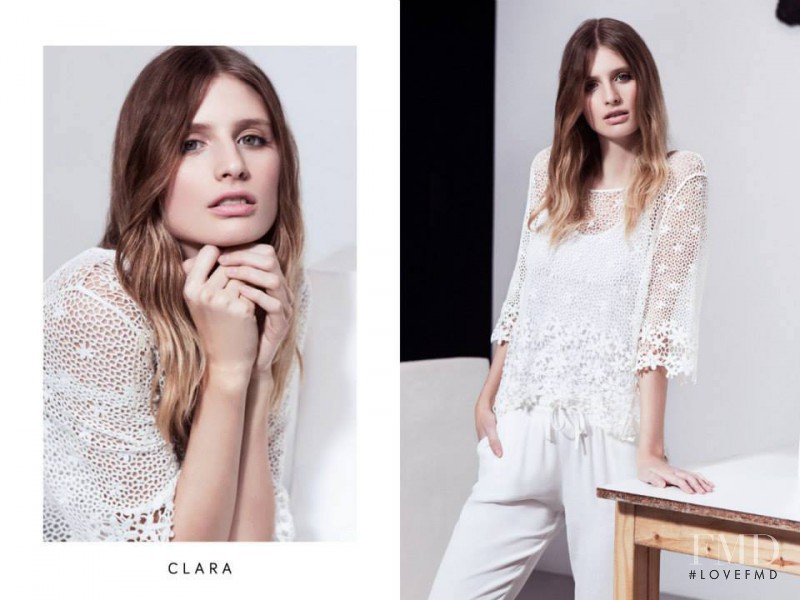 Tatiana Dobosz featured in  the Clara Ibarguren advertisement for Spring/Summer 2015