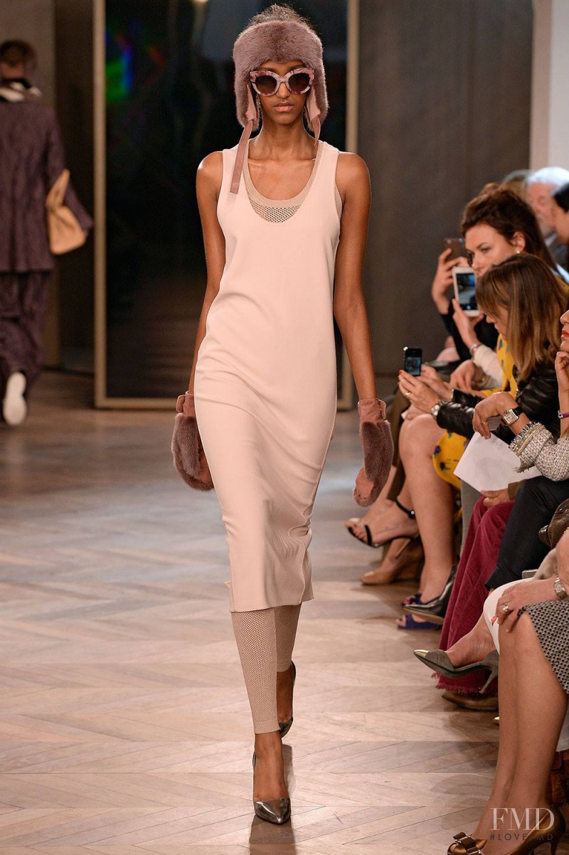 Muna Mahamed featured in  the Max Mara fashion show for Resort 2016