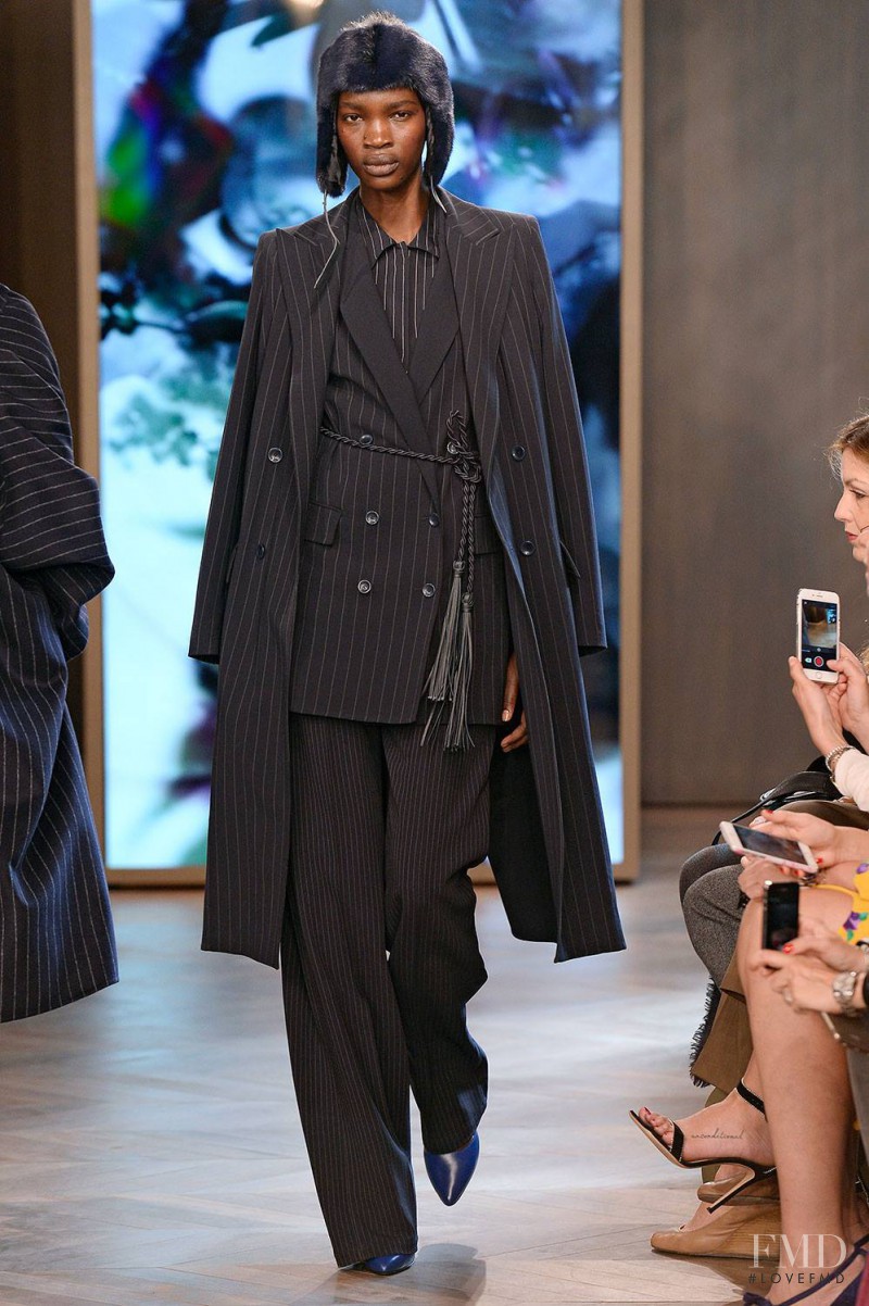 Aamito Stacie Lagum featured in  the Max Mara fashion show for Resort 2016