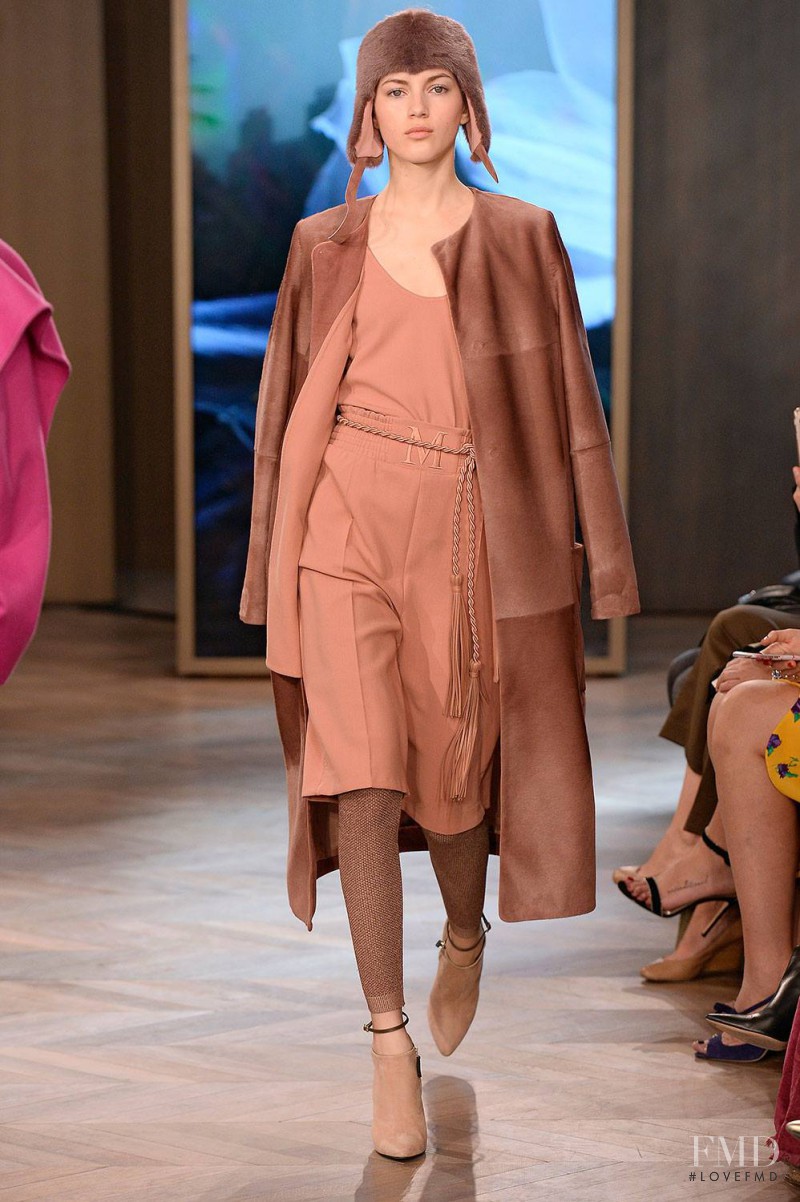 Valery Kaufman featured in  the Max Mara fashion show for Resort 2016