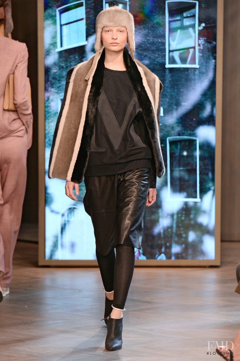 Frederikke Sofie Falbe-Hansen featured in  the Max Mara fashion show for Resort 2016