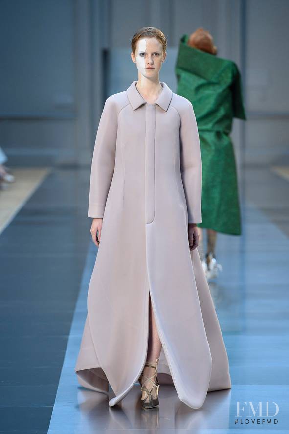 Magdalena Jasek featured in  the Maison Martin Margiela Artisanal fashion show for Autumn/Winter 2015