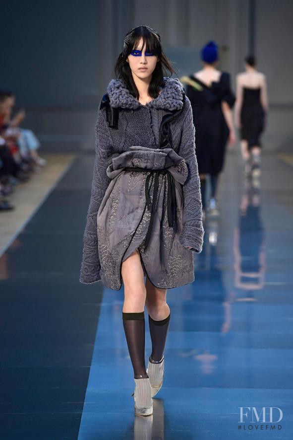 So Ra Choi featured in  the Maison Martin Margiela Artisanal fashion show for Autumn/Winter 2015