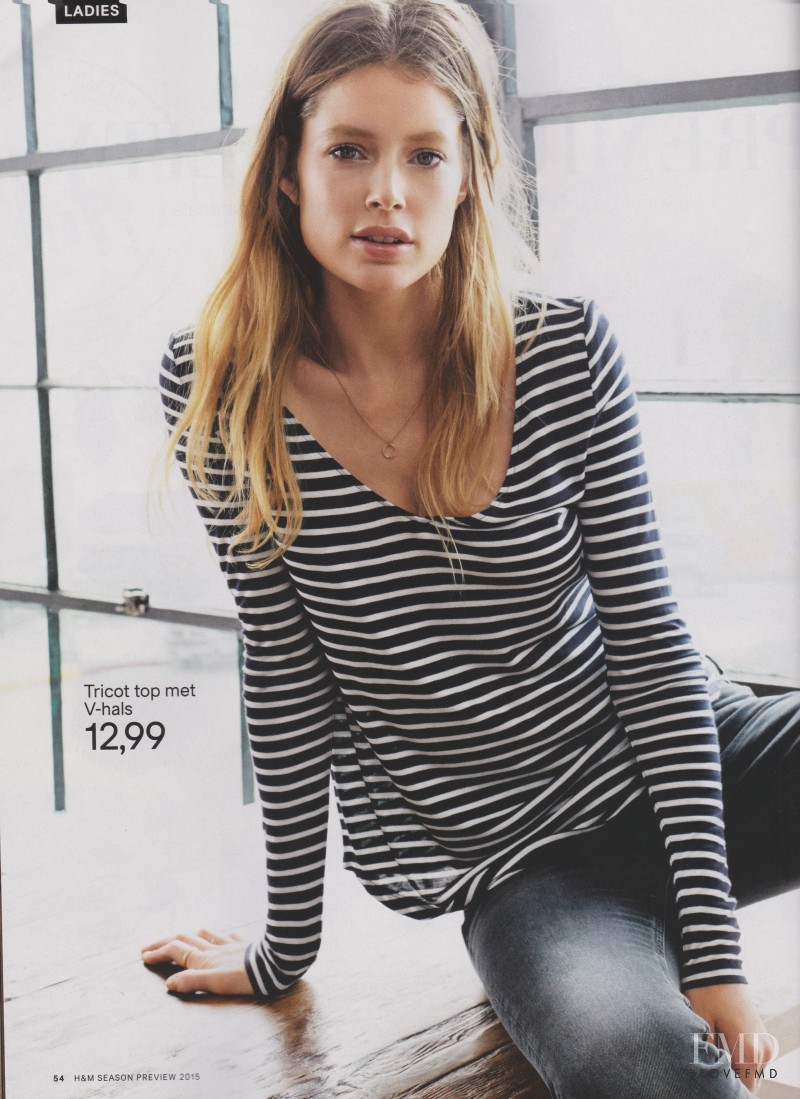 Doutzen Kroes featured in  the H&M catalogue for Spring/Summer 2015