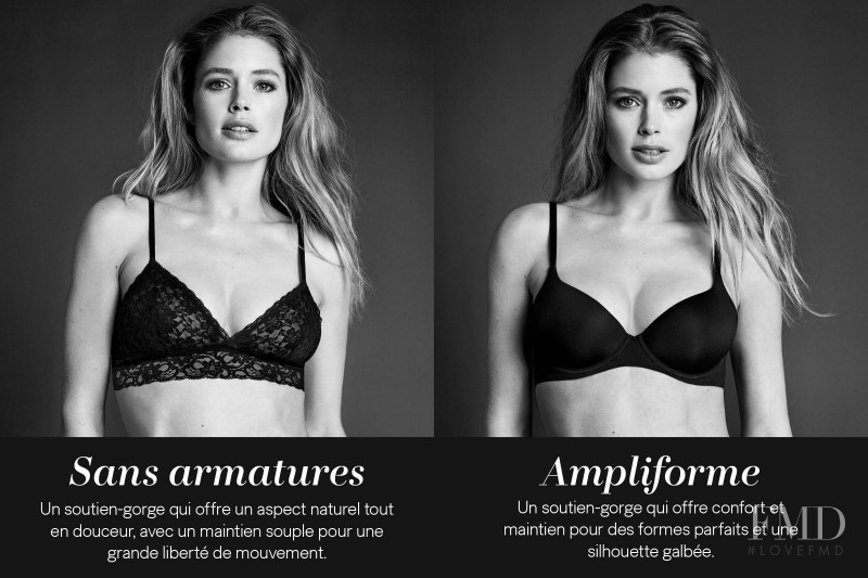 Doutzen Kroes featured in  the H&M Lingerie lookbook for Fall 2015